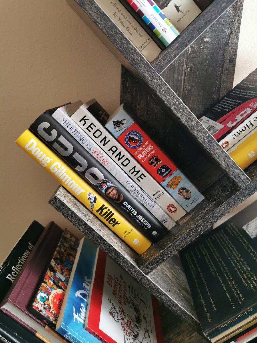 Re-did the book shelves today. Seems like the Leafs still rule the shelves, Dave Bidini. <a href="/hockeyesque/">@hockeyesque</a>
