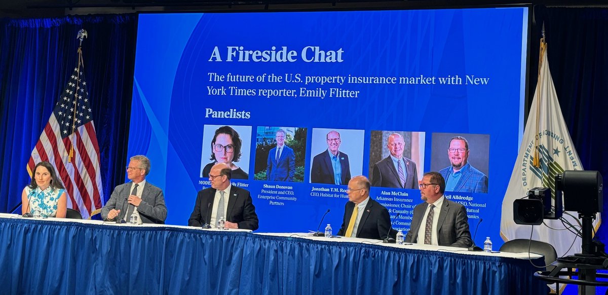 NAMIC's tweet photo. @NeilNAMIC, our president and CEO, joined a timely and productive @HUDgov panel discussion today on the future of the U.S. property insurance market, highlighting the importance of reducing risks in seeking solutions to its current challenges. https://t.co/eKinoj0g3G https://t.co/nApQzebuNN