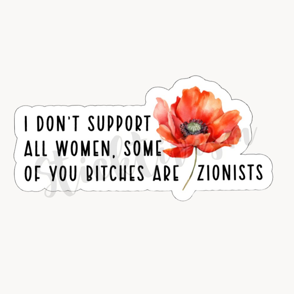 baottl's tweet photo. A Zionist threw a public tantrum over this sticker, so in honor of the snowflake, not only did I redesign it, this sticker is now FREE. Max of 5 per customer. Link to shop in bio!
Please stick them everywhere, send me pics and tag #ZionistSnowflake
#sticktivism #stickeractivism https://t.co/q52gljQzg7