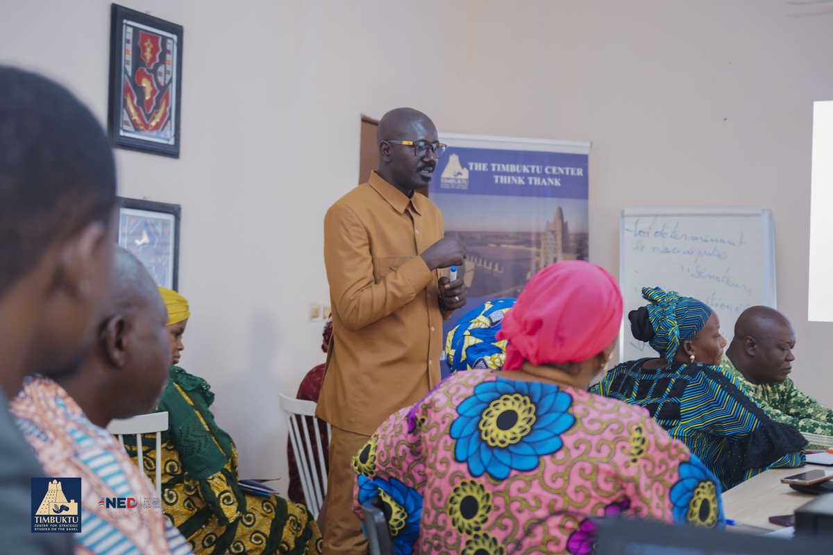ElHadjDjitteye's tweet photo. On July 16, 2024, the Timbuktu Center, funded by the NED, hosted a session led by Dr. Badié HIMA of NDI on CSO interventions in crisis contexts. Key points included : Contextual trends, Programmatic challenges
Best practices for CSO adaptation. https://t.co/r0ALfdpBrr