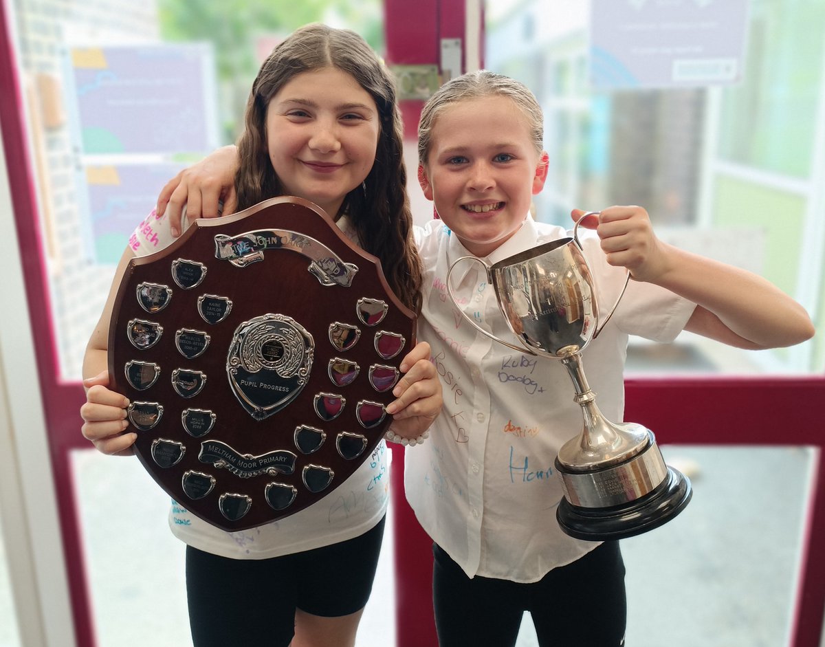 We wish our Y6 leavers every success &amp; happiness at High school.Extra special mentions go to our award winners:ARS for winning The John Oakley shield for pupil progress &amp; LC for winning The Connor McLachlan trophy for sporting effort &amp; attitude
#bebright #bebold #beyou #MMfamily