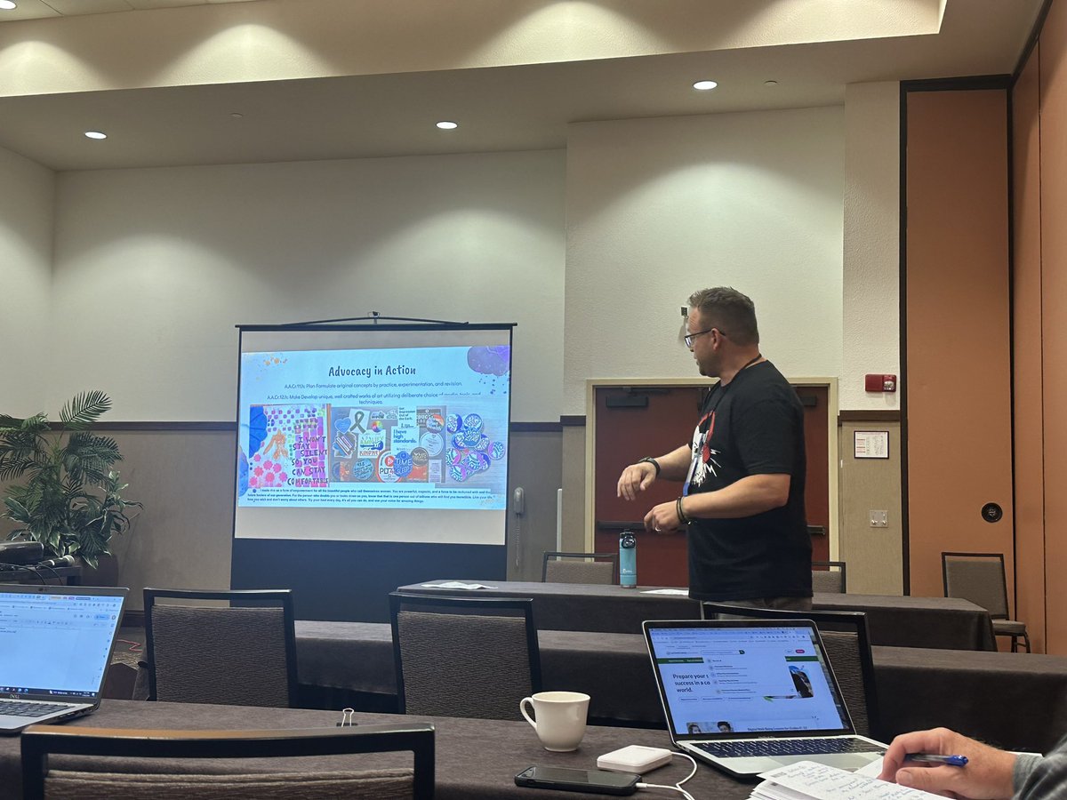 RunDanceLive's tweet photo. Great ideas from @Mr_L_health on how to incorporate voice, choice & expression of health skills through art, inspired by Holly & Nadine’s session @ #SHAPECleveland #2024BestPracticesinHPE https://t.co/FjFncoJkt8