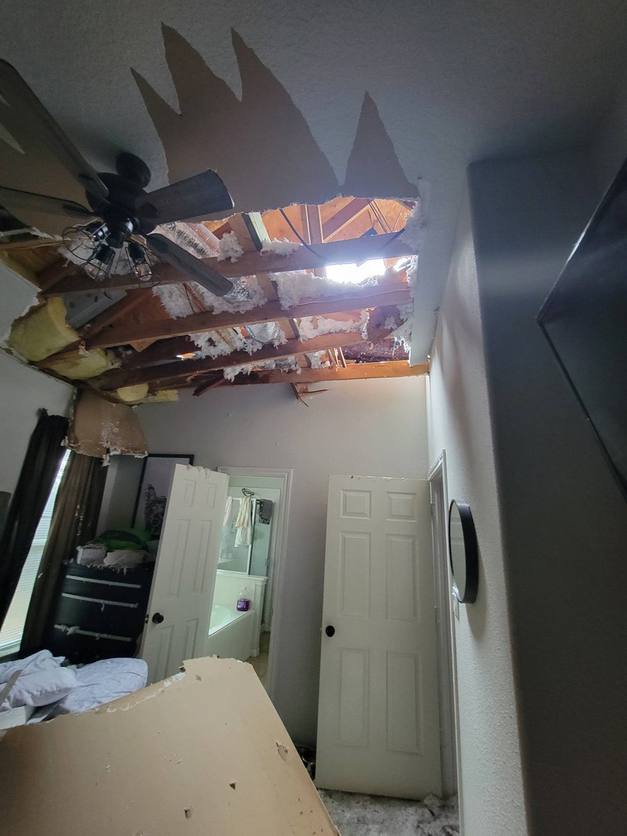 A tree from a neighboring property smashes into a single mother’s home during #BERYL.  I’ll have a closer look at her close call, and what you need to know if you ever find yourself in this situation.  That and more on <a href="/KHOU/">KHOU 11 News Houston</a> at 6.