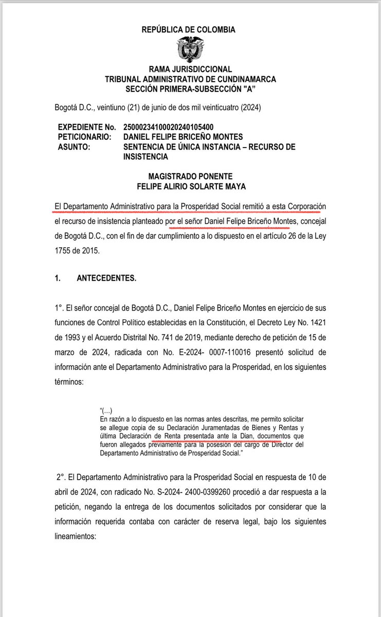 Danielbricen's tweet photo. Llevo más de 4 meses pidiéndole al señor Gustavo Bolivar que haga pública la declaración de renta con la que se posesionó en @ProsperidadCol. 

El Tribunal de Cundinamarca le ordenó entregarla y aún sigue sacando excusas.

¿Qué oculta el señor Bolivar en su patrimonio? https://t.co/3HHmVrZOaR