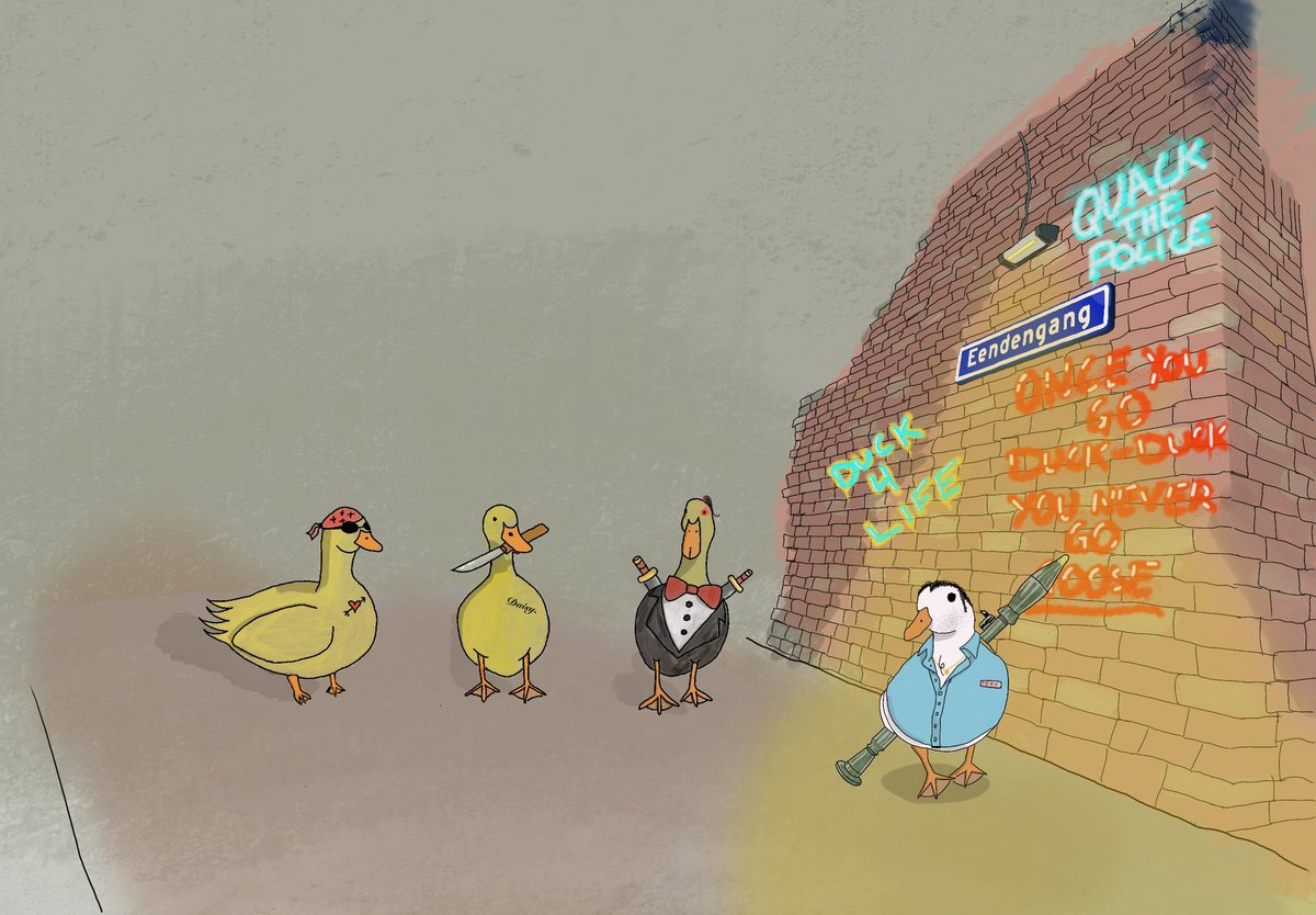 Floor en ik waren geïnspireerd door een steeg in Rotterdam