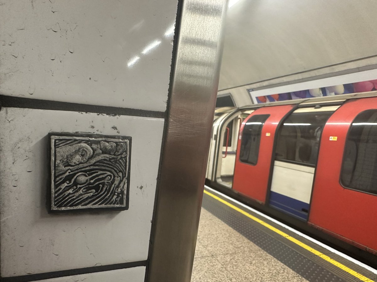 Ben Wilson, best known for his chewing gum art, once hid lots of tiny artworks across the Tube. It’s always a delight to stumble across one