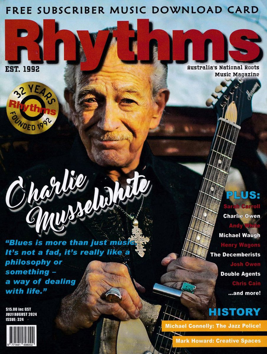 SamuelJFell's tweet photo. My story on the legendary Charlie @musselwhiteharp is running on the cover of the almost-as-legendary @RhythmsMag - support the mag by buying a copy, you'll be stoked ya did... https://t.co/Ym3dkhSWVc