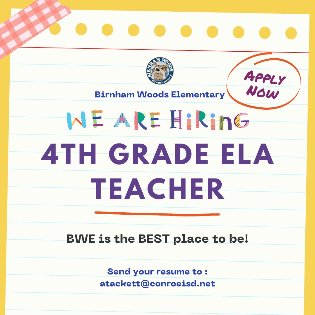 Birnham Woods Elementary, Conroe ISD (@bwebulldogscisd) on Twitter photo 