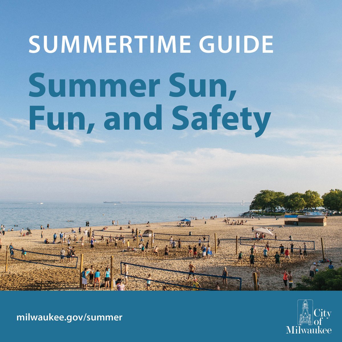 MilwaukeeDOA's tweet photo. Visit our #MKESummertimeGuide. Your guide to enjoying a fun and safe summer! Get outdoors, explore your city, beat the heat, find summer fun for youth, get safety tips, and more. Find resources and helpful info from various City of Milwaukee departments. ➡️https://t.co/6yAzykseK2 https://t.co/jajDElhBaO