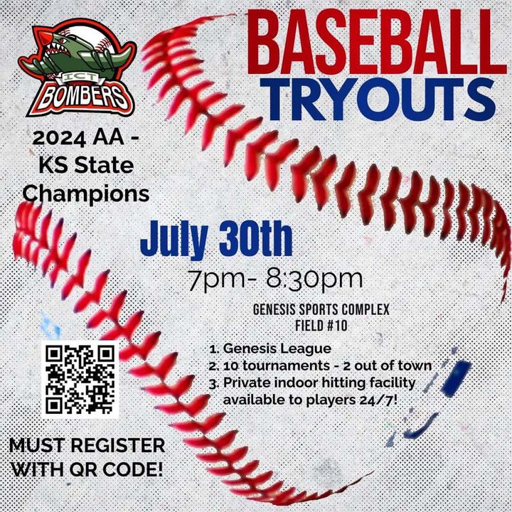 PIASWichitaKS's tweet photo. Tryout Information for 13U ICT Bombers https://t.co/2RxGC2Kc15