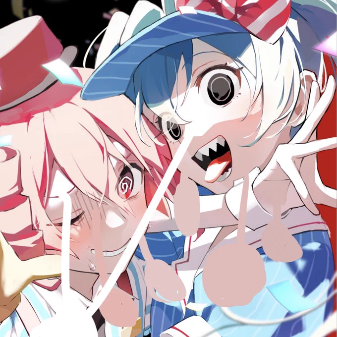 変な色の肌達 