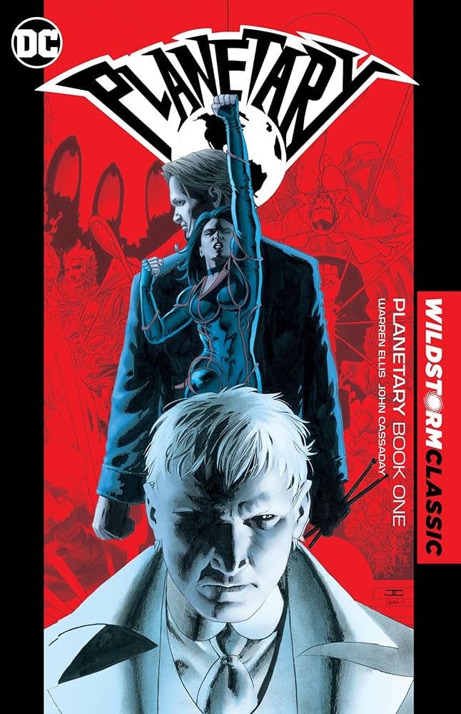 Edokwin's tweet photo. #WhyYouShouldRead Planetary by Warren Ellis & John Cassaday: A globetrotting team of adventurer-investigators deconstruct the "secret history" of their universe. Great action, good dialogue, fun characters, and a decent bit of subtextual art/media critique in the background. https://t.co/XFmLzQ0OxL