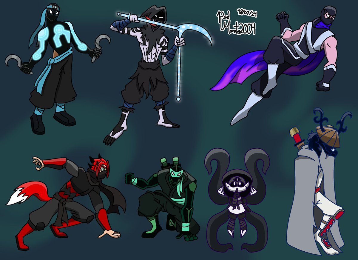 RedManta2004's tweet image. And batch two is finally done after a month and 12 days!! Take a look at yer ninja goobers!

@Zeros_TMNTDraws @Tutelboi @ParadoxicLives @doigster_the @arqueiro0904 @Omni_Boi @Portal_Gorgon 

Sadly only seven this time