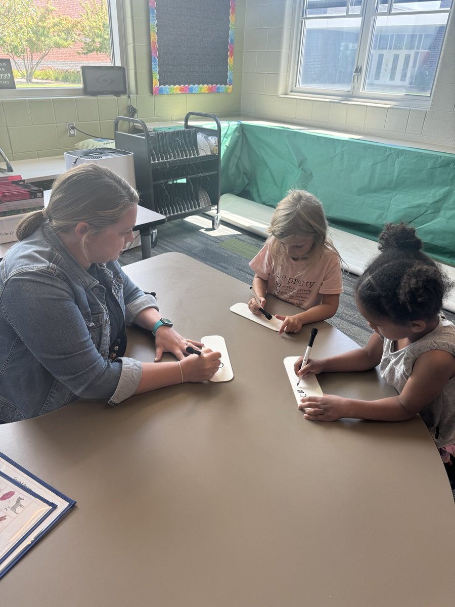 Small group reading instruction during our first week of Jump Start!