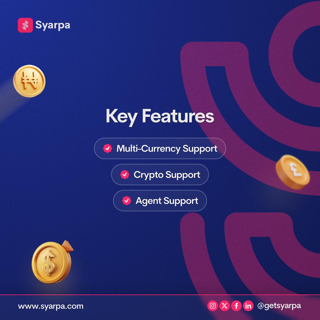 GetSyarpa's tweet photo. We are excited to offer a revolutionary remittance solution that caters to your needs for sending and receiving pounds and dollars with ease.

#RemittanceSolution #FinancialInclusion #SecureTransactions #MultiCurrencySupport #CryptoSupport #SeamlessFinance #financialempowerment https://t.co/OfPbeVGdF4