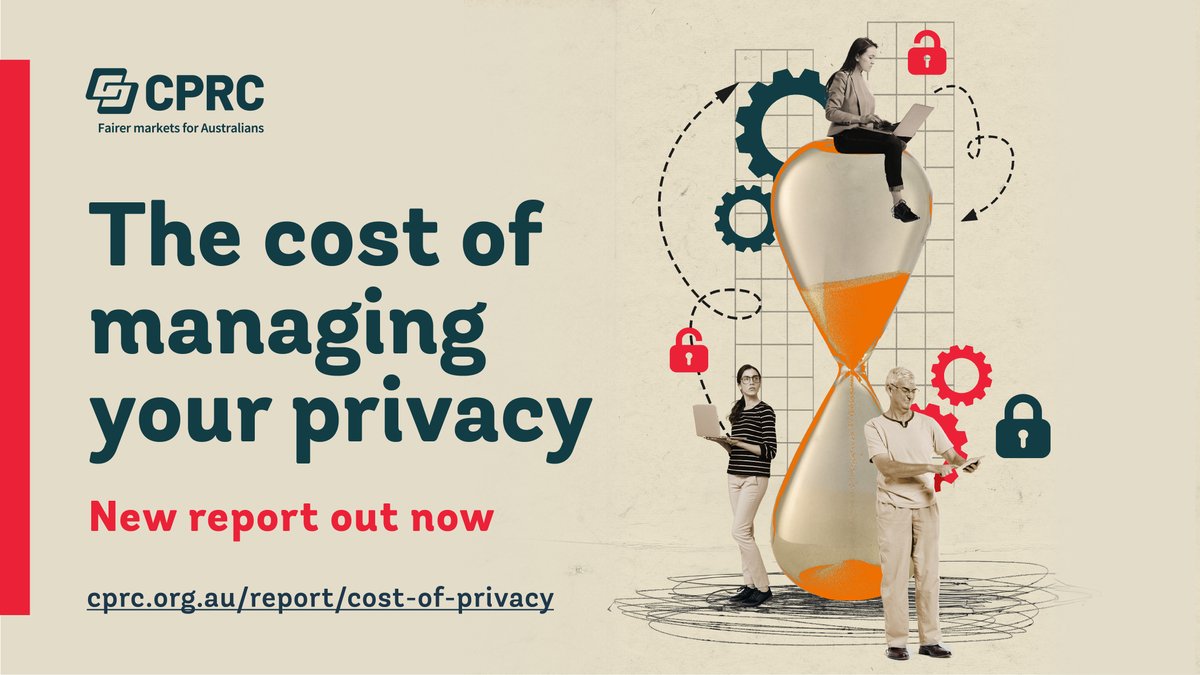 CPRC_research's tweet image. 🔒 Privacy management in Australia is a burden on consumers. Our new report reveals the true cost of protecting your data. Dive into key findings from our privacy sweep and discover what managing you privacy is costing you. Read now: ow.ly/Ch3950SyqMk #PrivacyReform