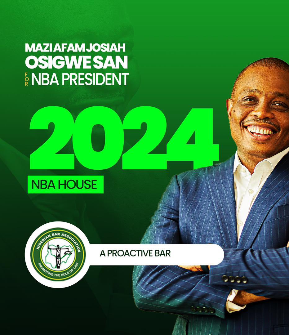 Dear Colleagues,

As the campaign period for the NBA elections draws to a close tonight at midnight, I want to take this moment to express my deepest gratitude to every one of you for your unwavering support and belief in my aspiration to become President of the Nigerian Bar