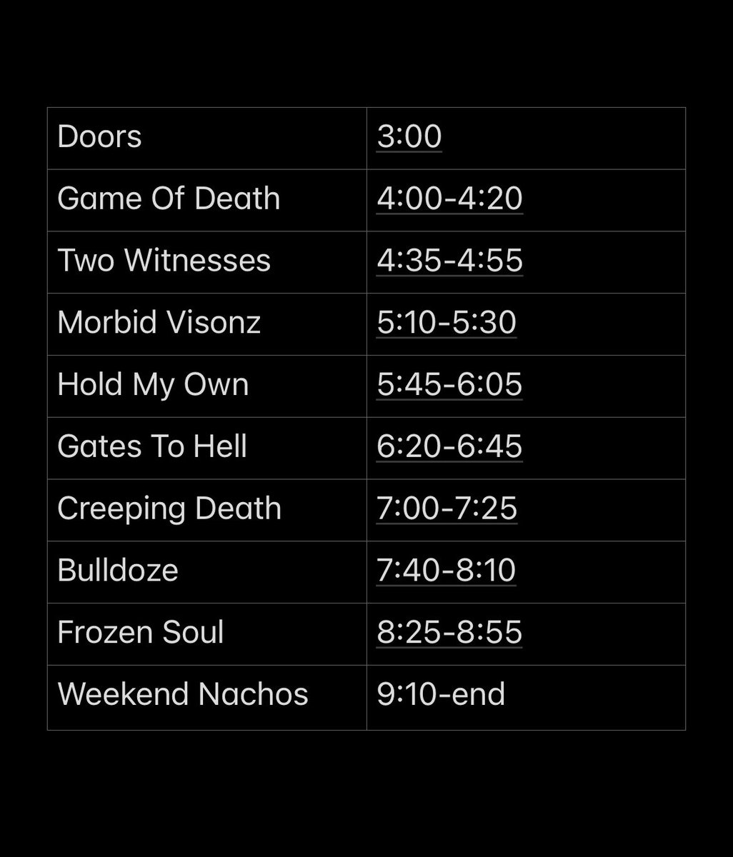 FRIDAY.
TICKETS AVAILABLE AT DOOR.
SEE YOU SOON.