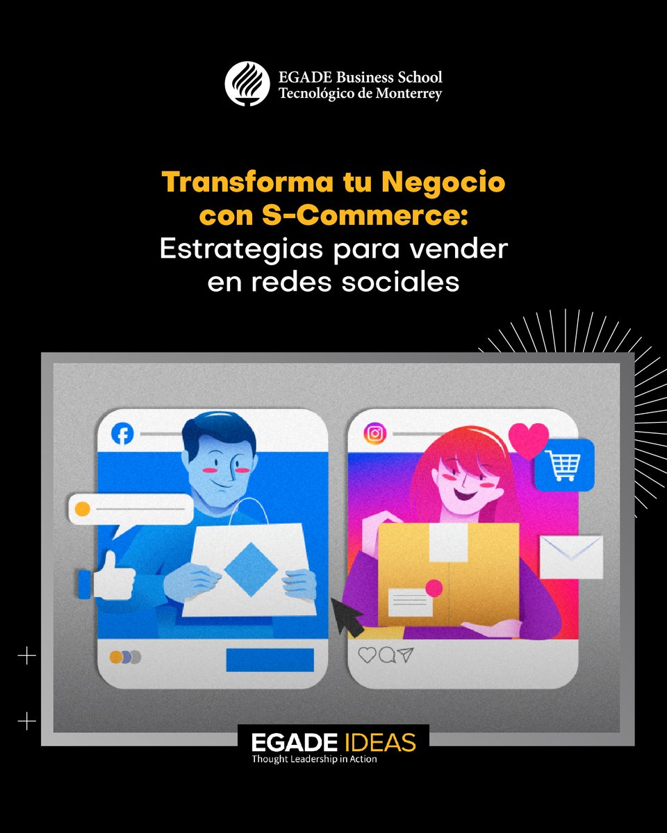 egade's tweet image. El s-commerce es la integración de #redessociales con el #comerciodigital. No es solo una moda pasajera, es una evolución del e-commerce con el poder de la interacción social. #EGADEIdeas 👉 spr.ly/6018iWctg

💡#Investigación Diana Kolbe e Iván Ventre, profesores de #EGADE