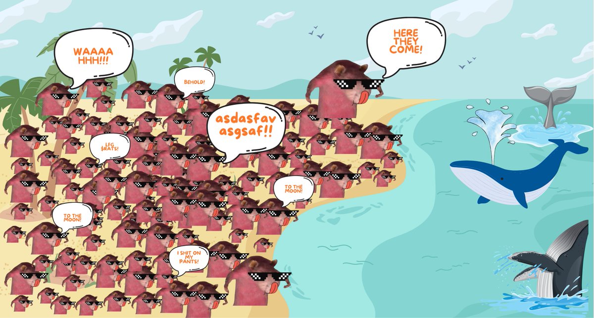 smartratsolana's tweet photo. THEY HAVE COME!🐳 Welcome to the COLONY! Behold $RATS as we take off to the next level 🚀

Don't miss out the Presale! Few spots left and we are going to the moon. Wait, we are going beyond that! 🚀🚀🚀🚀

Send sol:
6Kh1eF4imMR77jMZpkzZz8eaokvbdzdTvQhj8vVX31eL

Minimum 0.3 sol

Once $RATS, always be $RATS! 

Airdrop also live! Giving away to random people. 

✅Follow 
✅RT and like
✅Drop $sol address

#PresaleAlert #Presale #SolanaProjects #solanatoken #Airdrop #Giveaway