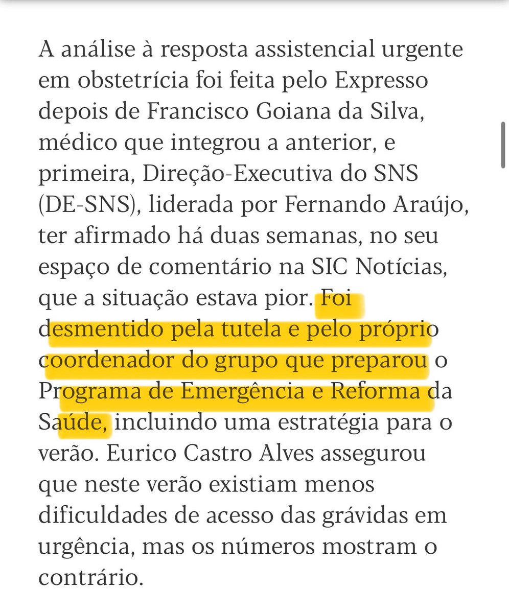 “Urgências obstétricas fechadas aumentam 40% face a 2023” 

expresso.pt/sociedade/2024…

O Governo mentiu ⬇️