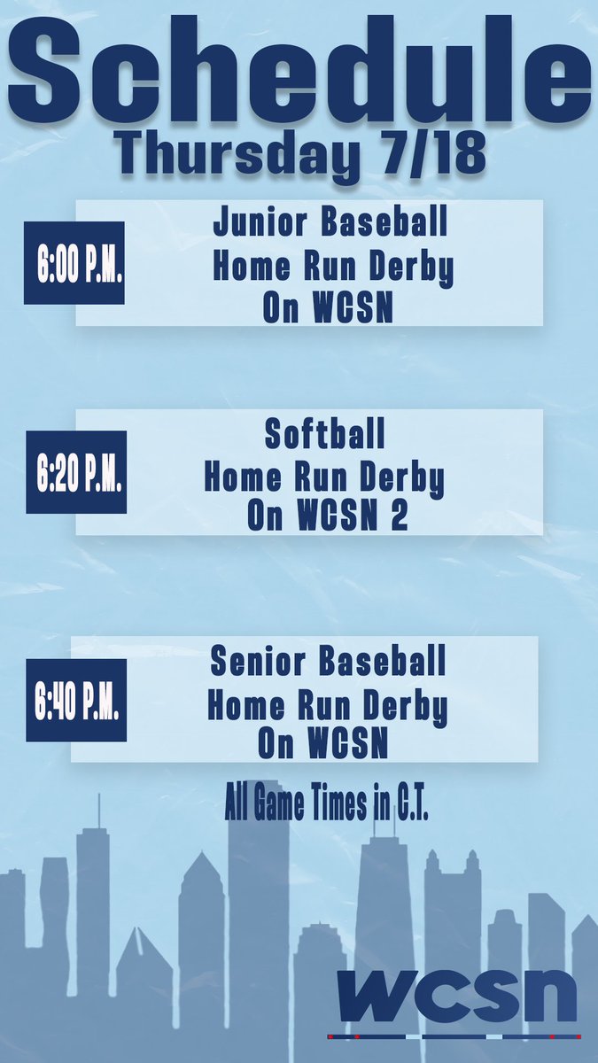windycitysn's tweet photo. Schedule for tonight ⬇️
WCSN: https://t.co/EcUoWXqYz7
WCSN2: https://t.co/IzyhswFVUm
#wcsn | #rbi https://t.co/ET4AkyvEiL