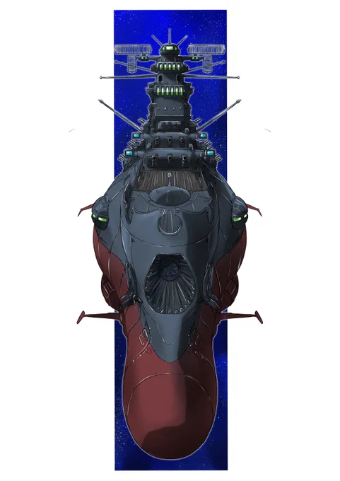 3199、今日かららしいので過去絵一発。どこかのタイミングで観に行こう。 #宇宙戦艦ヤマト 