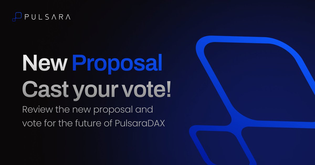 pulsara_io's tweet photo. This proposal is related to the 3rd Airdrop Distribution 🪂
Review it and cast your vote! 🗳️
🔗 https://t.co/gyh0nbWfxT
#Airdrop #SARA #PulsaraDAX https://t.co/uP5thQCuRN