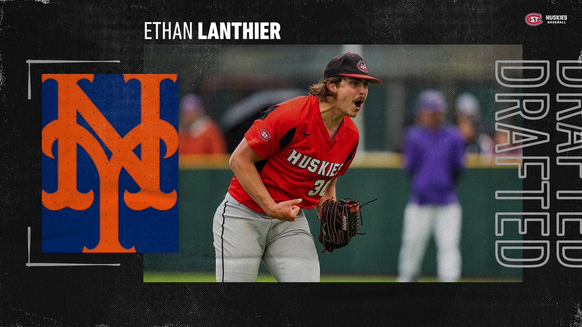 Congratulations to former Husky <a href="/Ethan_Lanthier/">Ethan</a> on being drafted by the <a href="/Mets/">New York Mets</a>! 

📰 bit.ly/4bK16YE

#Huskyland ⚾️
