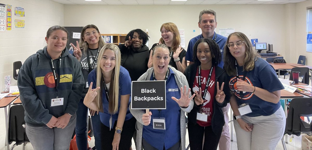 Welcome to OCPS! We are excited for these awesome new additions to the OCPS family! They are ready to implement all they learned at Great Beginnings in their new roles! #teamblackbackpacks #ocpsPL #ocpsInduction