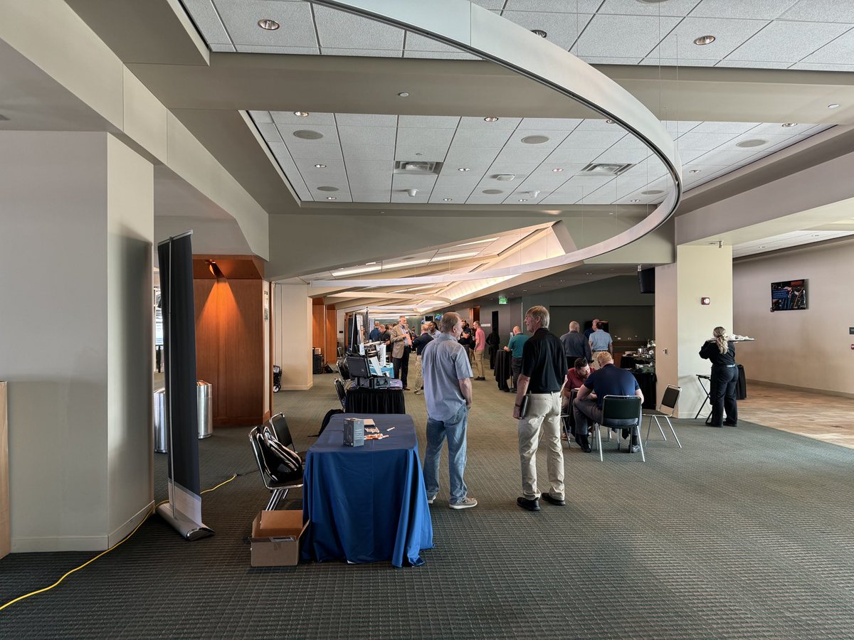 JohnWMertz's tweet image. Representing ⁦@OlivetSchools⁩ this evening at the Moss Tech Expo. The MSUFCU Club is an amazing venue at Spartan Stadium for this event!
#GoGreen #OCSRocks