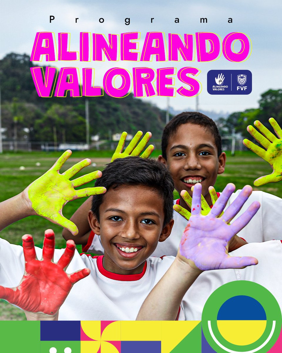 FVF_Oficial's tweet photo. En la FVF creemos firmemente en el poder del fútbol para educar y promover valores deportivos en el desarrollo integral de niños, niñas y adolescentes, junto a sus padres, a través de actividades didácticas ⚽👧🏻🧒🏽

Nuestro compromiso con “𝑨𝒍𝒊𝒏𝒆𝒂𝒏𝒅𝒐 𝑽𝒂𝒍𝒐𝒓𝒆𝒔” es claro: La violencia está fuera del juego ❌

¡Juntos promovemos el Fair Play o Juego Limpio en el fútbol formativo! 👏🏻

#AlineandoValores #JuegoLimpio