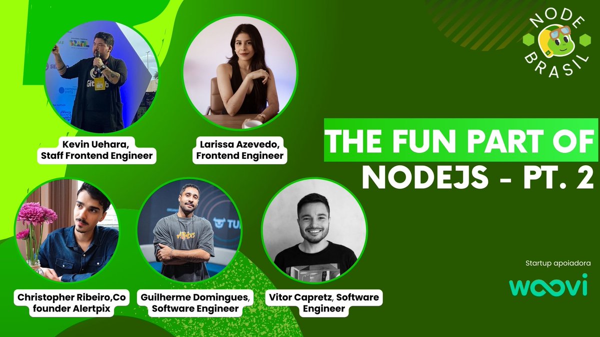 Logo logo começa a transmissão do nosso evento! - 
The fun part of Node.js às 19h30, boraaaaa

👉 youtube.com/watch?v=q3ym7q…