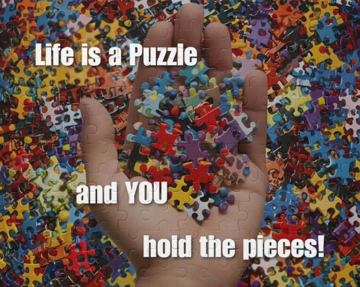 PuzzlingQuotes's tweet photo. Life is a Puzzle and YOU hold the pieces! 🧩✋️✨️
See this, and other thoughtful Quote puzzles on the PuzzlingQuotes Website 🧩💬🔷️
See link in bio for  🔗✅️🌐
.
.
.
#puzzlefeed #puzzleart #wallart #jigsawpuzzle #dailyquotes  #quotesoftheday  #fyp #fypage #viral https://t.co/rAlQSpBfH2