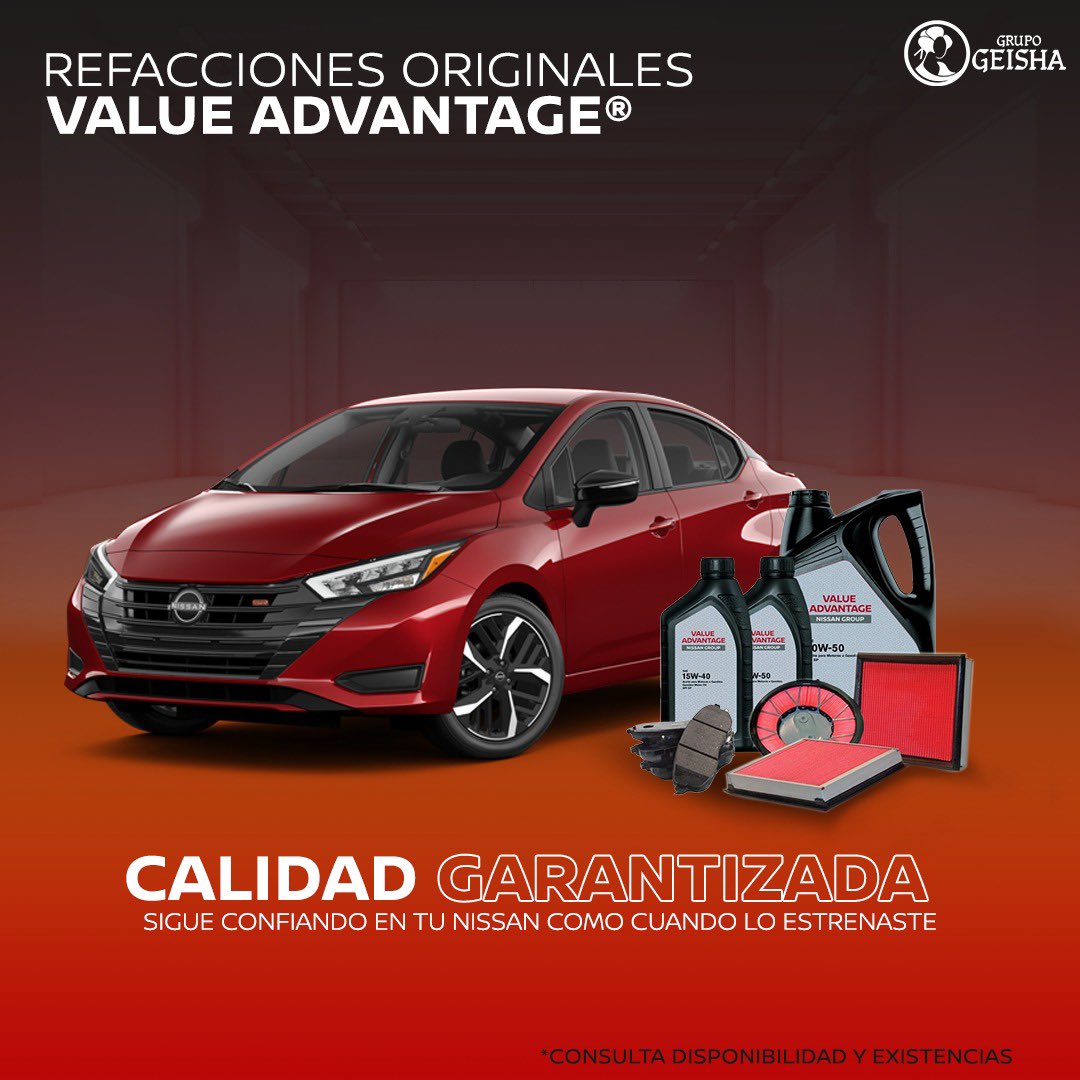 NissanGeisha's tweet photo. Refacciones originales Nissan 🚘
Extiende la vida del motor de tu auto comprando refacciones originales 🔩⚙️
#NISSAN
Síguenos en nuestras redes sociales 👍🏻📲
TikTok 👉🏻https://t.co/e1pTLCajTv
YouTube 👉🏻 https://t.co/N67tanZZTj
Instagram 👉🏻 https://t.co/12zy7bfW19 https://t.co/pS0aA9zPNH