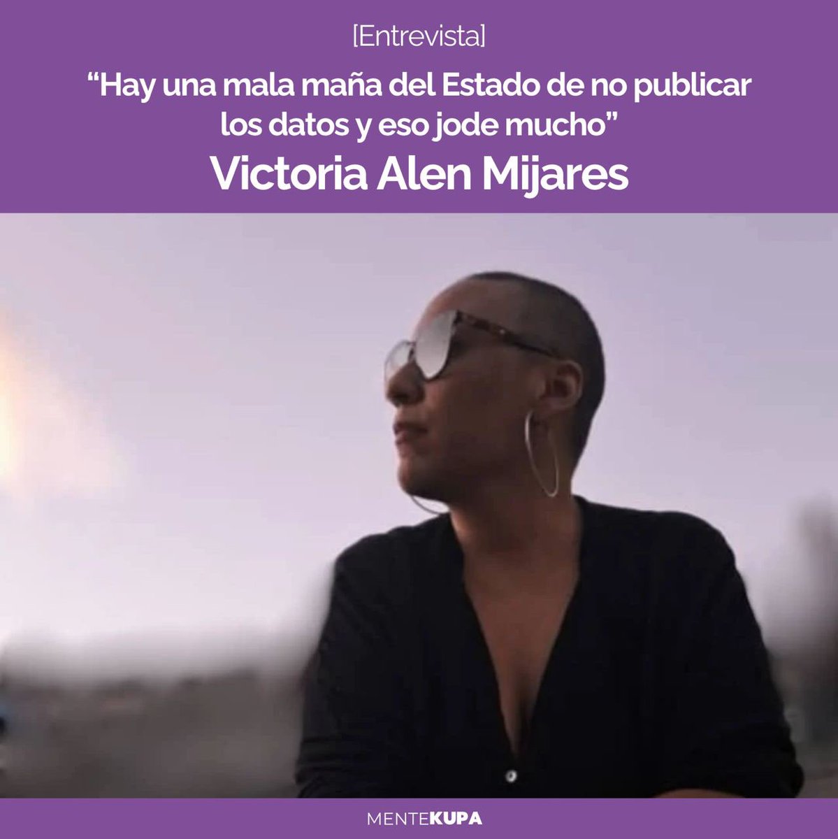 Hoy en @Mentekupa publicamos la novena de una serie de entrevistas breves que indagan sobre el campo cultural venezolano, sus potencialidades y problemas. Con ustedes Victoria Alen Mijares (Regina Falangi):

Sigue leyendo aquí 👇👇👇

mentekupa.com/hay-una-mala-m…
