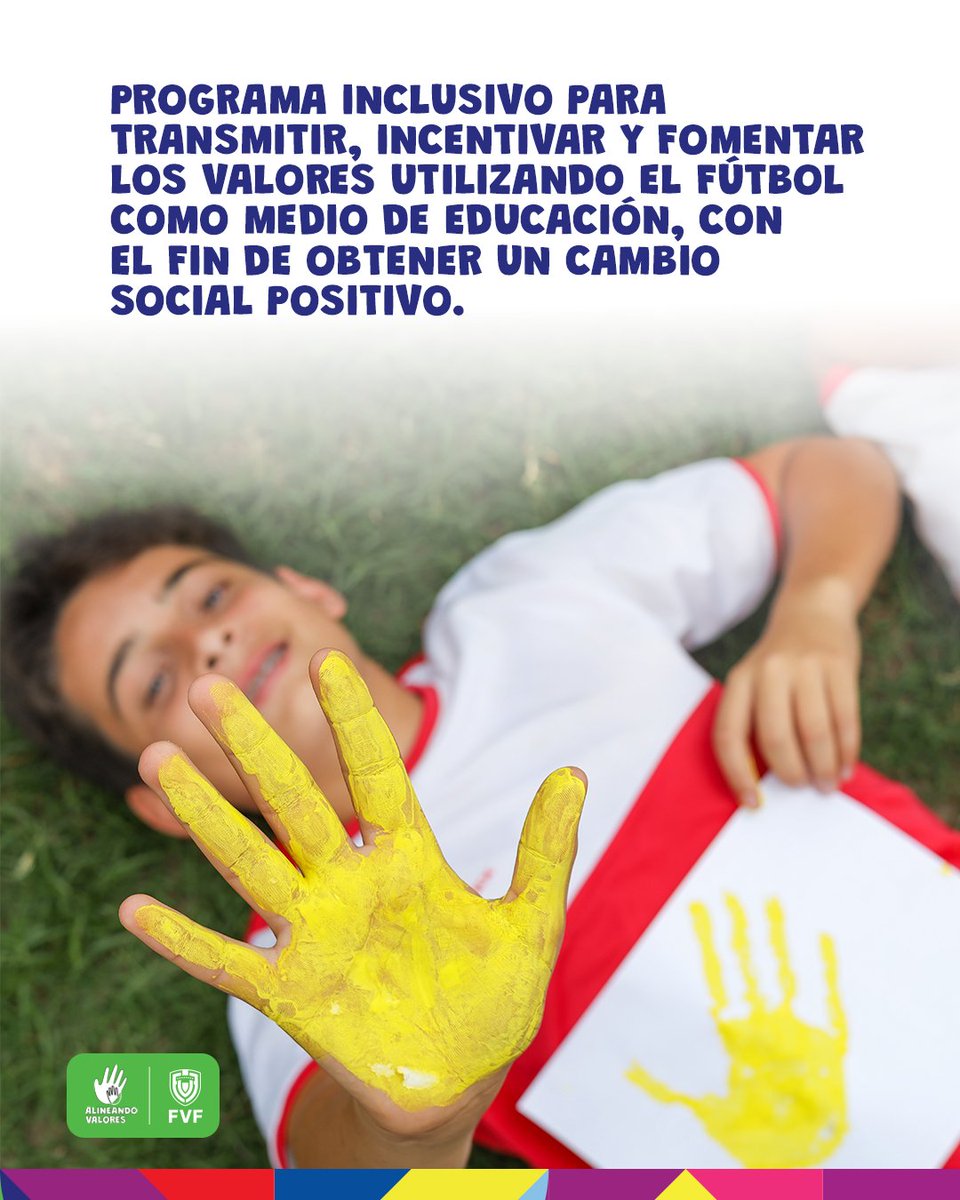 FVF_Oficial's tweet photo. En la FVF creemos firmemente en el poder del fútbol para educar y promover valores deportivos en el desarrollo integral de niños, niñas y adolescentes, junto a sus padres, a través de actividades didácticas ⚽👧🏻🧒🏽

Nuestro compromiso con “𝑨𝒍𝒊𝒏𝒆𝒂𝒏𝒅𝒐 𝑽𝒂𝒍𝒐𝒓𝒆𝒔” es claro: La violencia está fuera del juego ❌

¡Juntos promovemos el Fair Play o Juego Limpio en el fútbol formativo! 👏🏻

#AlineandoValores #JuegoLimpio