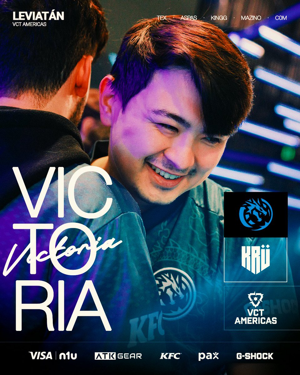 LeviatanGG's tweet photo. OTRO CLÁSICO MÁS EN CASA 

2-0 vs @KRUesports y avanzamos a la final del upper bracket de #VCTAmericas, ¡NOS VEMOS MAÑANA!