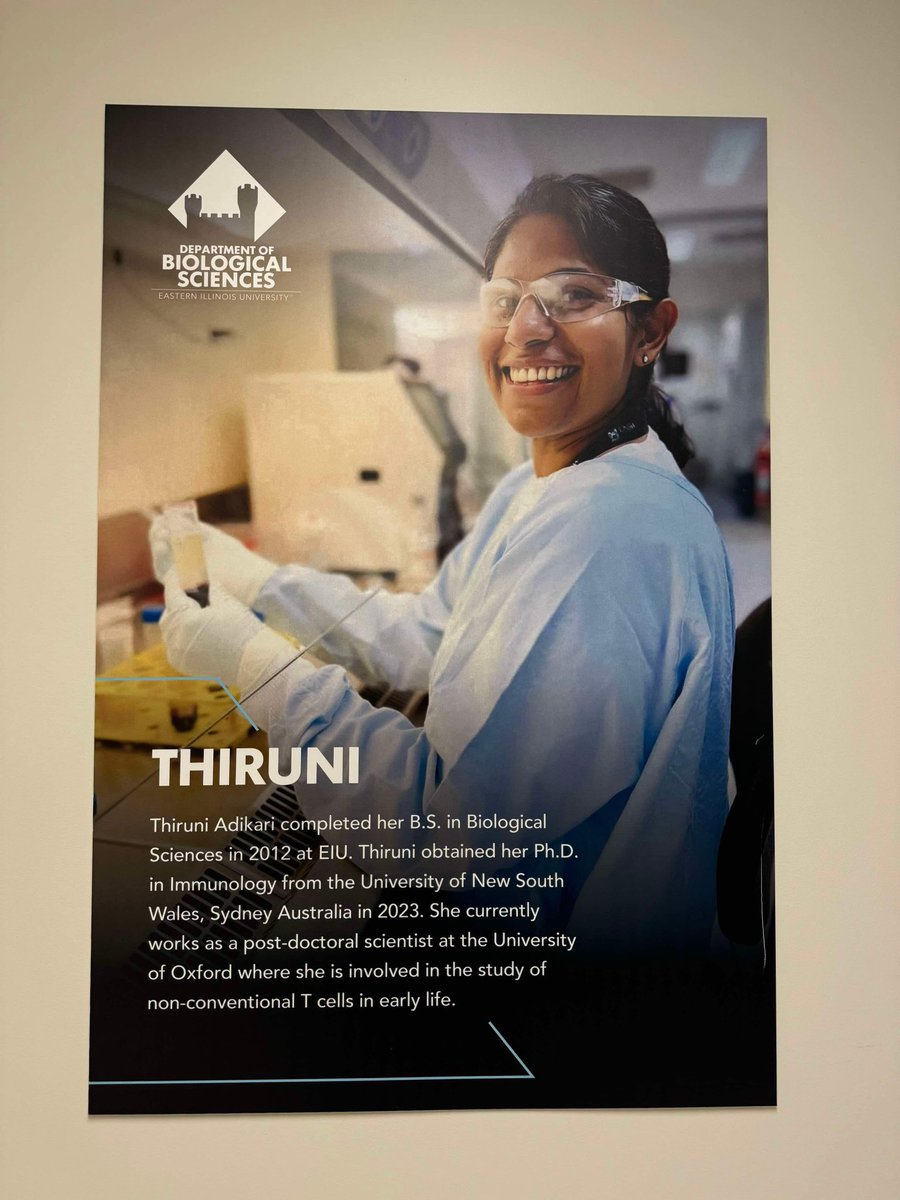 I am thrilled to share that I have been featured on wall display in the Life Sciences building at Eastern Illinois University where I did my undergraduate studies and in the latest issue of BioBriefs, the annual departmental newsletter for alumni and annuitants. #EIU