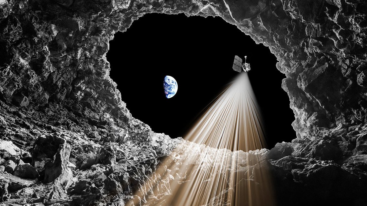 IGN's tweet photo. An international team of scientists have confirmed the existence of a large underground tunnel beneath the Moonโs surface, which could one day be used by future astronauts sheltering from the temperature and radiation extremes of the lunar landscape. https://t.co/RSgjQ0vH5u https://t.co/LdQBkk2Ooe