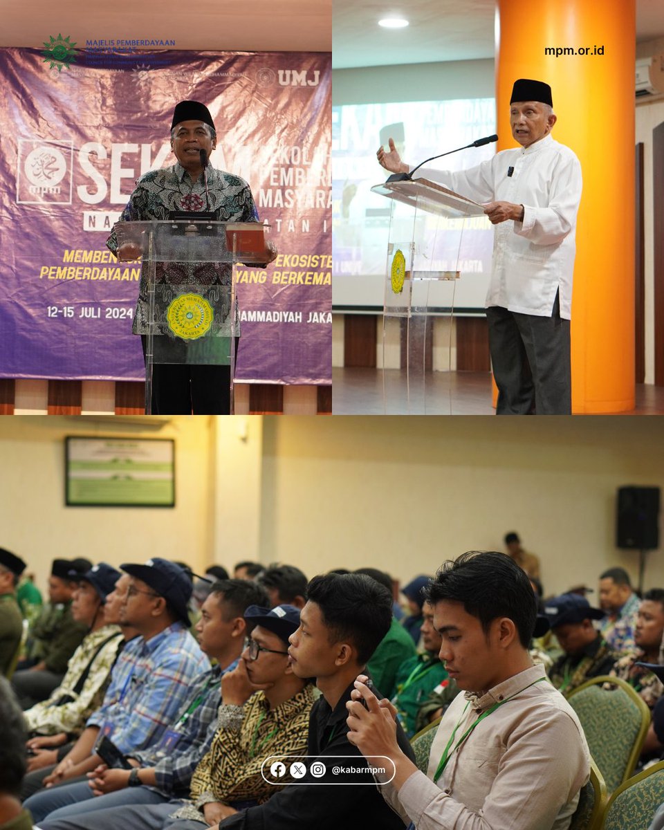 kabarmpm's tweet photo. Halo SobatMPM๐ค
MPM PP Muhammadiyah pada 12-15 Juli telah menyelenggarakan Sekolah Kader Pemberdayaan Masyarakat (SEKAM) Nasional Angkatan Pertama di Universitas Muhammadiyah Jakarta.
#KabarMPM #MajelisPemberdayaanMasyarakat #SekolahPemberdayaanMasyarakat #SEKAM #SEKAMNasional https://t.co/jNPkrtraPR