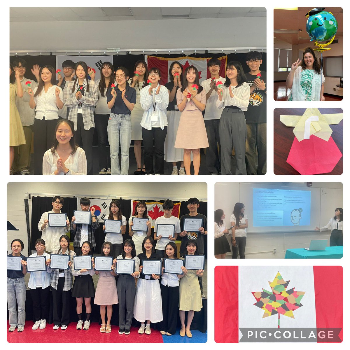 Mrs_A_Isaac's tweet photo. I am truly inspired by these teacher candidates from Korea. Congratulations on completing the Canadian #PIEA Exchange Program! I was blessed to be part of your journey. @AdCedDpcdsb #CatholicTeachers 🍎 🇨🇦 https://t.co/JdLVNey3ve