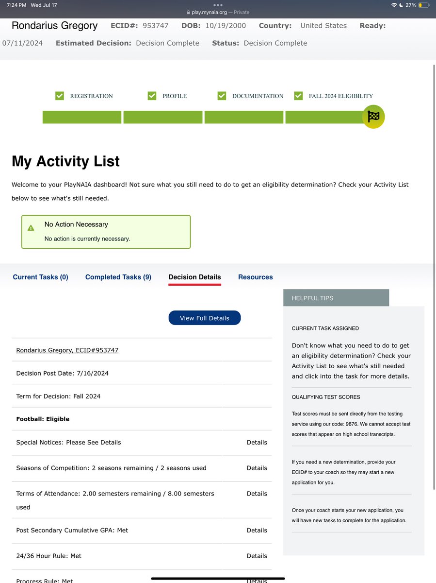 Some of the biggest news ever, been a long time coming! But coaches naia level i am eligible to play ball this year i the fall. Hit my dm’s, recruitment is open!