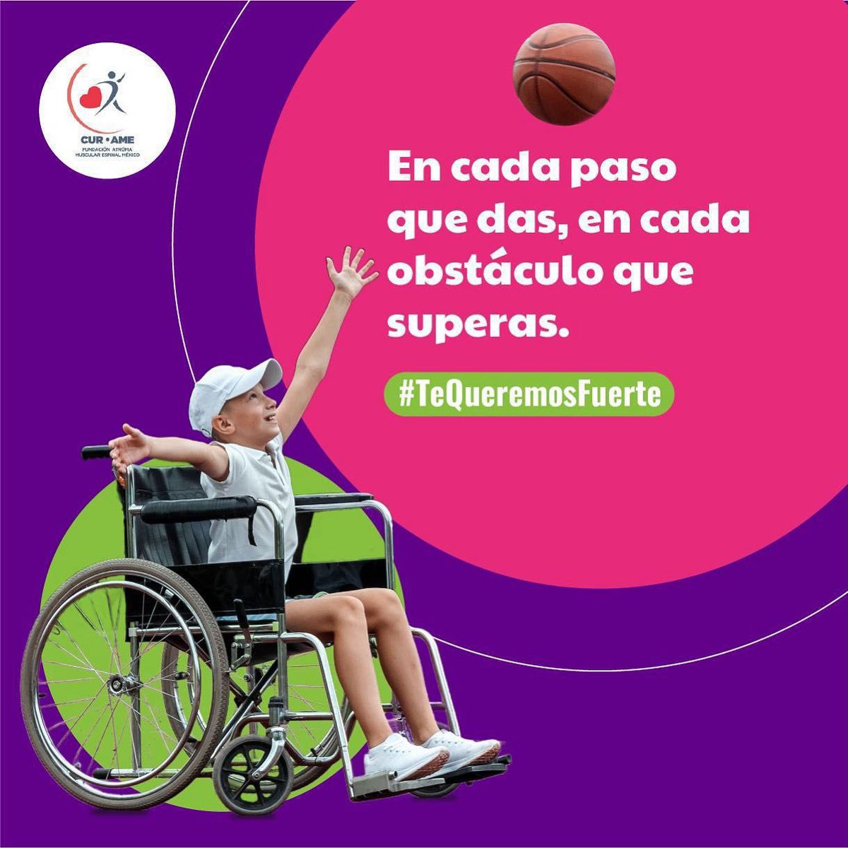 curameac's tweet photo. #TeQueremosFuerte, porque vemos tu valentía y resistencia ante cualquier obstáculo.
¡Somos la voz de las personas que viven con AME! https://t.co/vvePdQ9N2c