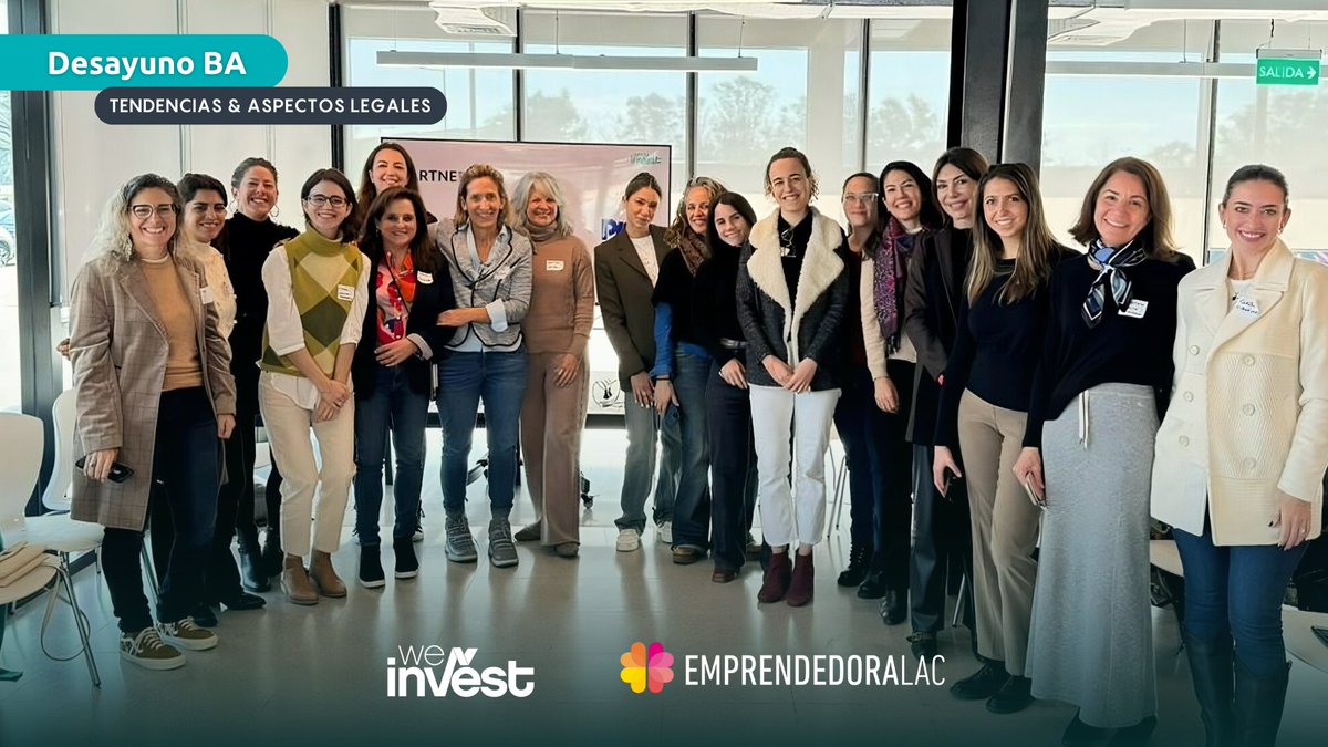 WeInvest Latam (@weinvest4) on Twitter photo Desayuno WeInvest + <a href="/EmprendedoraLAC/">Emprendedora LAC</a> en BA: Tendencias & Aspectos Legales
Compartimos un desayuno exclusivo para miembros de nuestras comunidades. Conversamos sobre diversos temas legales, instrumentos de inversión hasta las últimas tendencias.
¡Gracias a las que se sumaron! Desayuno WeInvest + <a href="/EmprendedoraLAC/">Emprendedora LAC</a> en BA: Tendencias & Aspectos Legales
Compartimos un desayuno exclusivo para miembros de nuestras comunidades. Conversamos sobre diversos temas legales, instrumentos de inversión hasta las últimas tendencias.
¡Gracias a las que se sumaron!