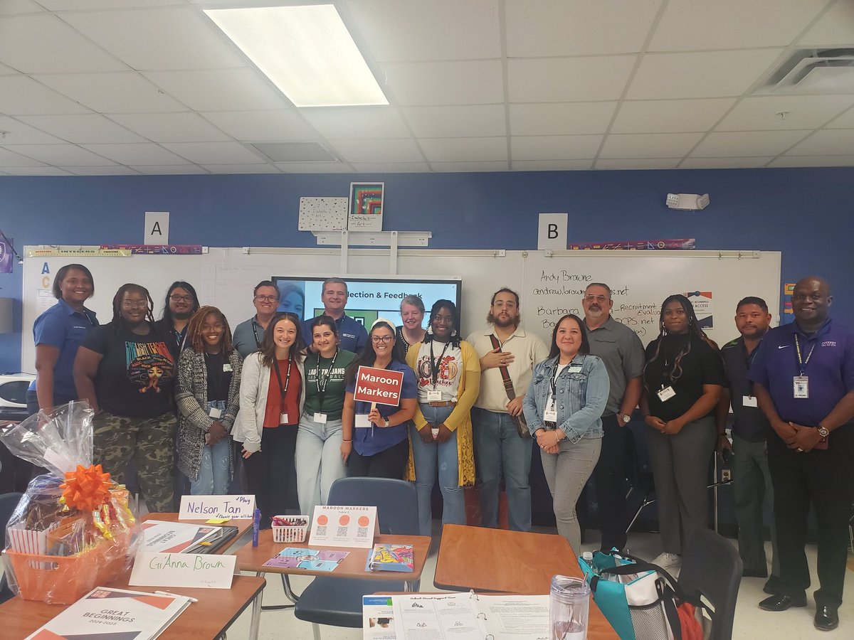 DRich3349's tweet photo. Best wishes to all the teachers who attended Great Beginnings this week and a special shout out to the Maroon Markers. #greatbeginnings #ocpsinduction https://t.co/imo5BsOdT9