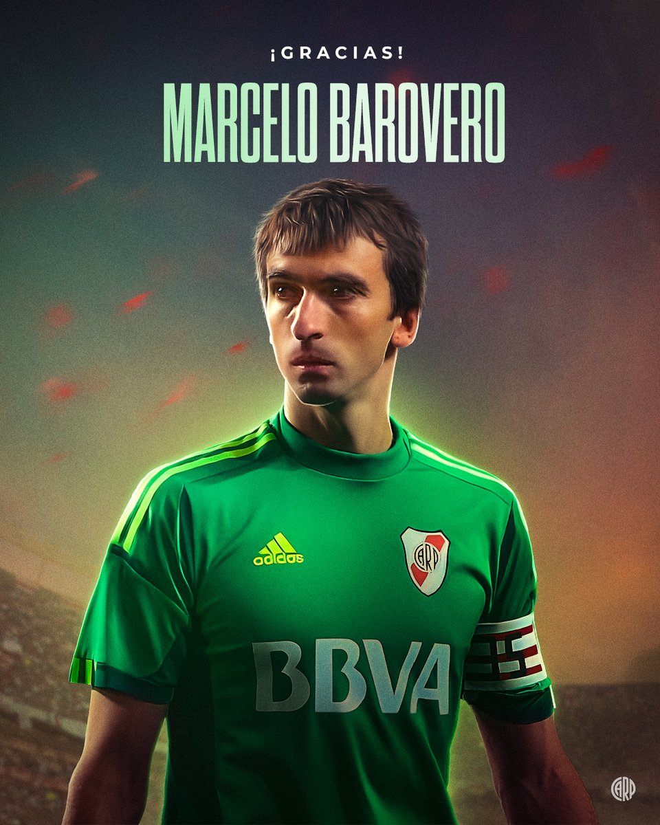 ¡GRACIAS, TRAPITO! ☝🏻🔝

Corazón de campeón y protagonista de atajadas monumentales, Marcelo Barovero anunció su retiro del fútbol profesional y le puso fin a una exitosa carrera de más de 20 años que incluyó un ciclo lleno de gloria en nuestro Club 🤍❤️🤍