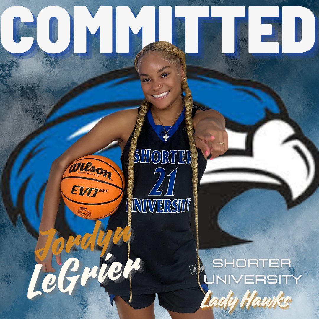 100% Committed
I’m beyond excited to announce my commitment to Shorter University I want to thank everyone that rode along side with me during this journey. Big thank you to <a href="/_CoachL_/">🏀 Coach L 🏀</a> for this opportunity.  <a href="/HoopDreamsAAU/">www.HoopDreamsAthletics.com</a> <a href="/Jarrett_PRO/">Jarrett PRO</a> <a href="/PRO_Movement1/">#PRO Elevation Inc. | #PRO Movement Athletics</a> <a href="/Shorter_WBB/">Shorter University Women’s Basketball</a>