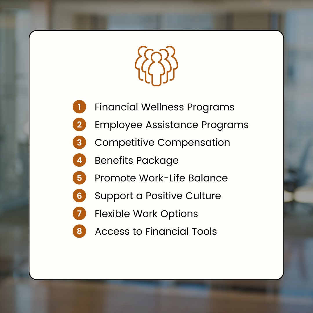 Financial stress is a significant issue that can impact employee performance and overall workplace satisfaction.

Employers can play a crucial role in mitigating this stress and supporting their workforce.👇