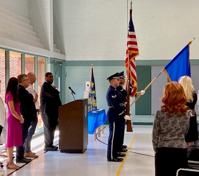 SedgwickCounty's tweet photo. City and county leaders and Corrections staff celebrated the graduation of 13 teenagers who completed coursework through the Evening Reporting Center. This evidence-based programming helps youth in the juvenile justice system find success by addressing their individual needs. https://t.co/4A7mkFq1do